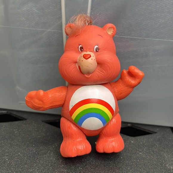 Vintage 1980s Cheer Bear care Bear figure - Picture 4 of 5